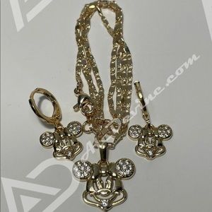 Minnie mouse set (gold plated)